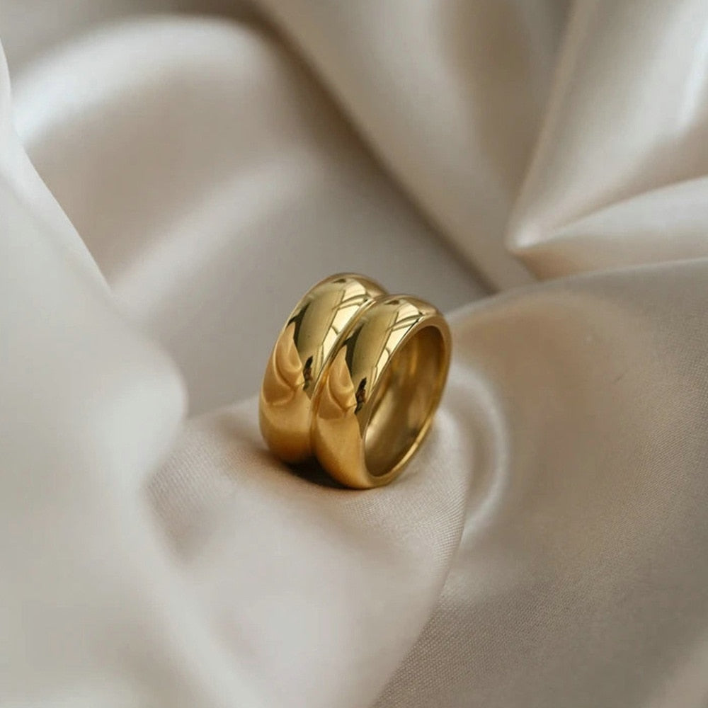 Deux 18k Gold Plated Ring