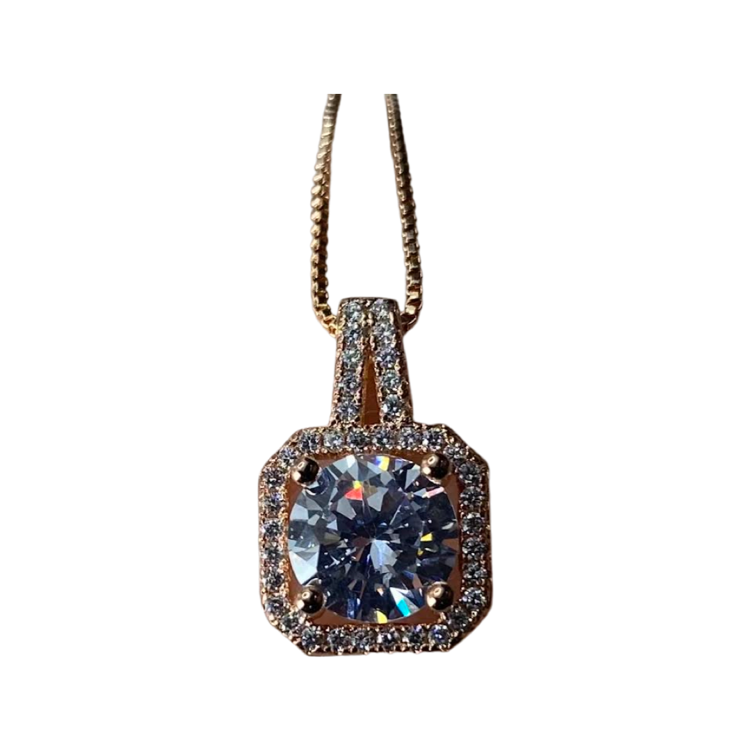 18k Rose Gold Pendant Necklace