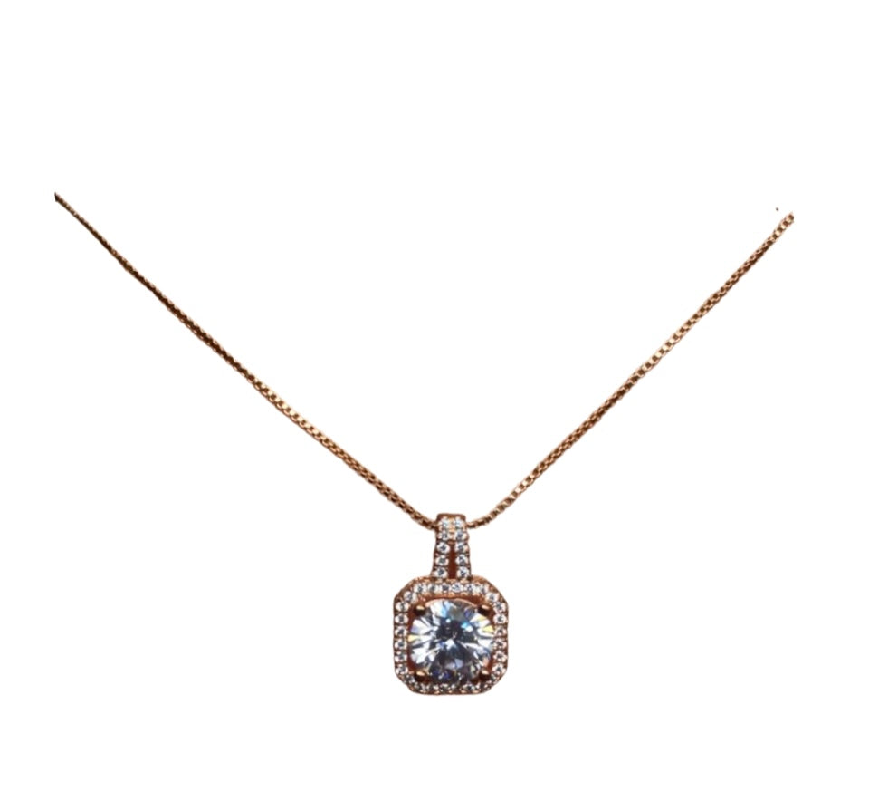 18k Rose Gold Pendant Necklace