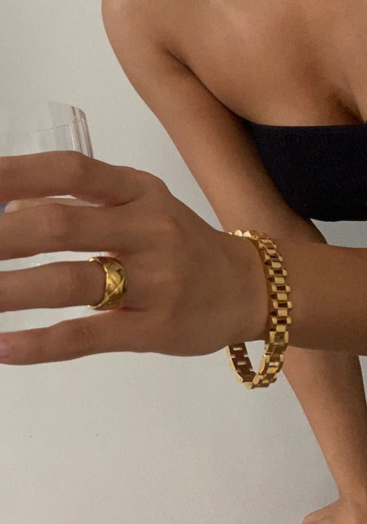 18K Gold Plated Link Bracelet